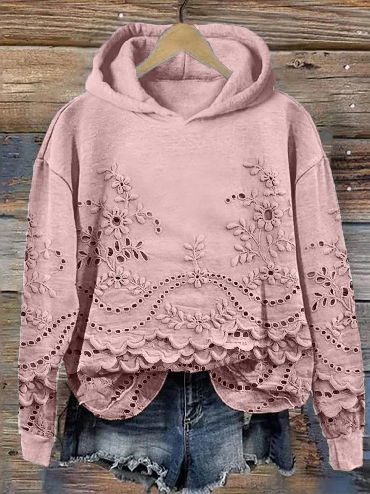 LÉONA™ | Sweat à Capuche Imprimé 3D – Confort & Style au Quotidien