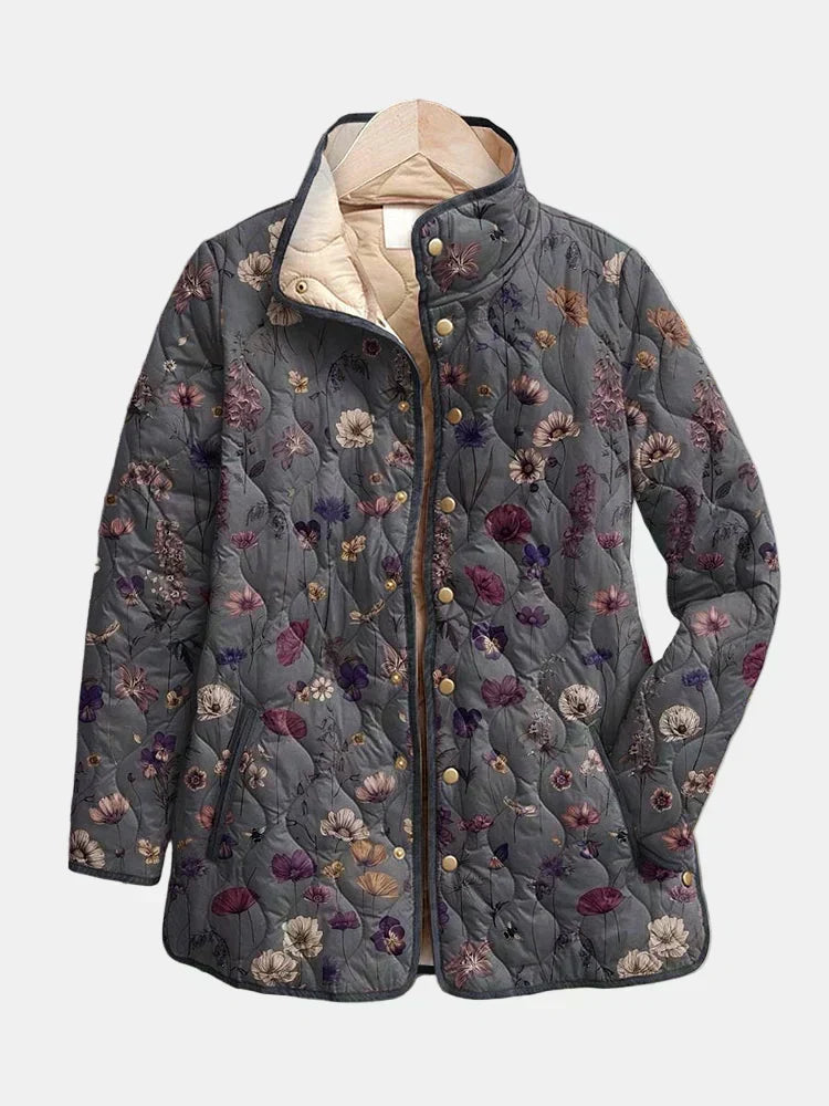 DELACROIX | Veste matelassée à fleurs séchées Nathalie