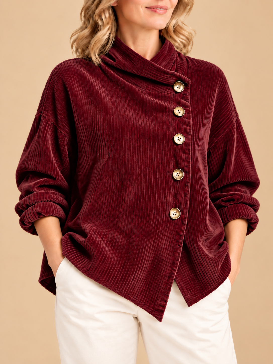 Colette | Pull en Velours Côtelé