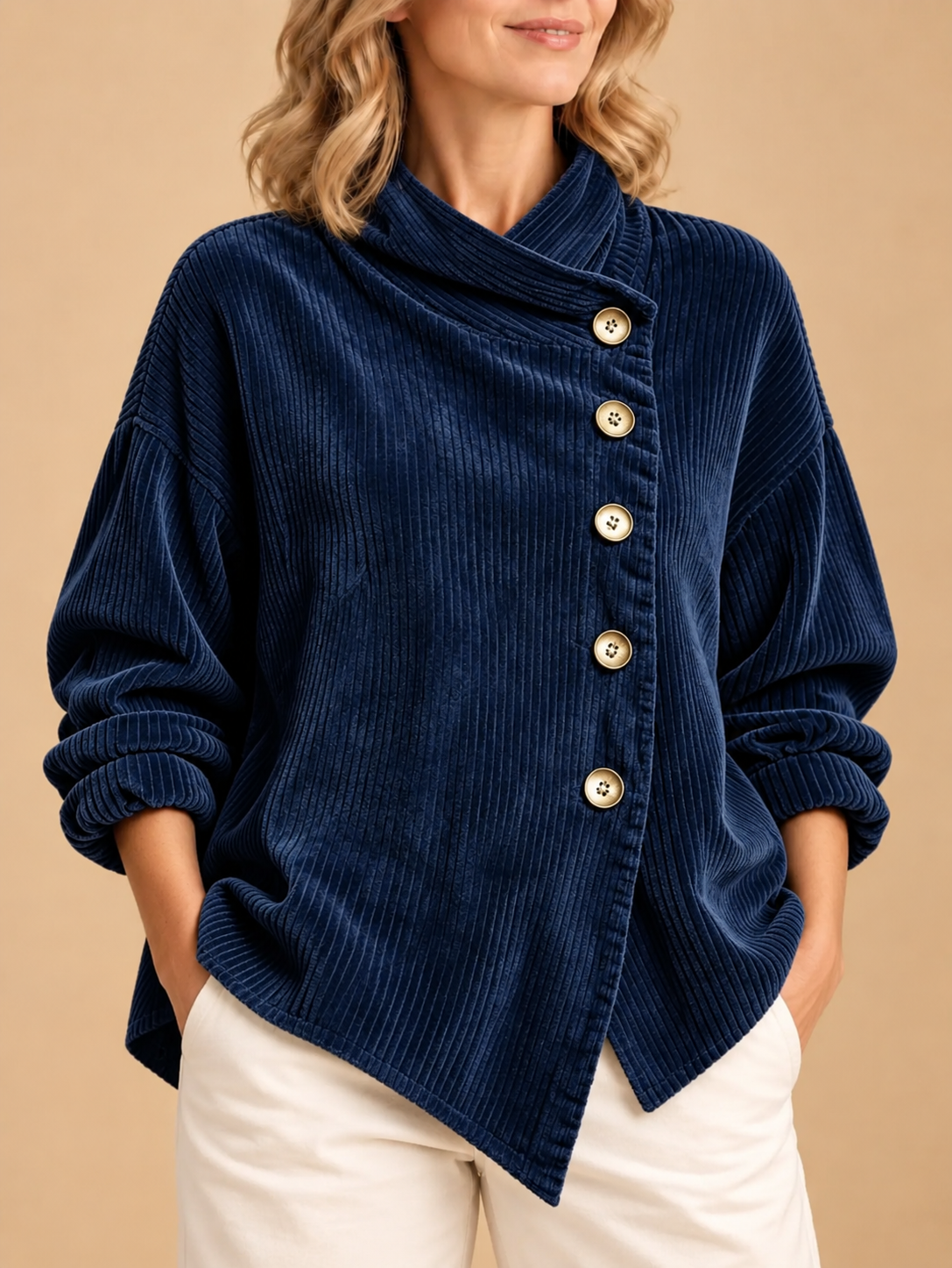 Colette | Pull en Velours Côtelé