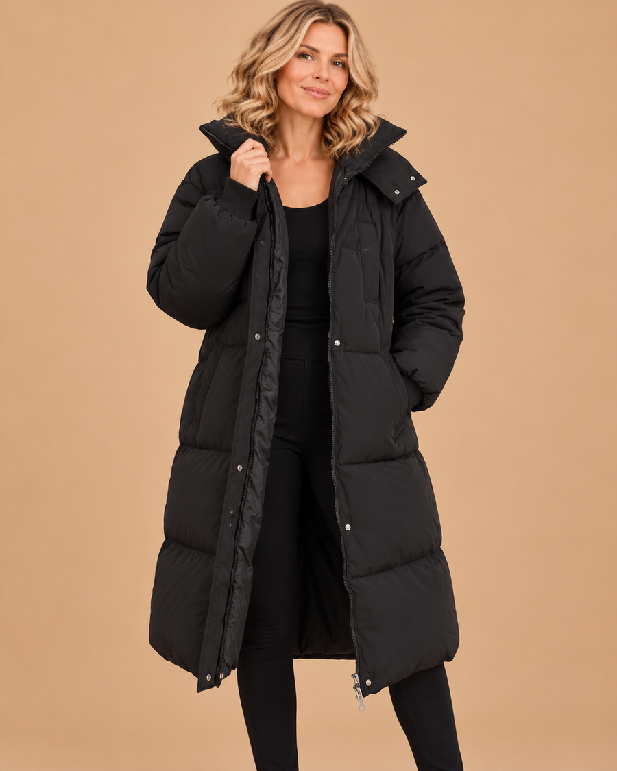 Clarisse™ — Manteau long matelassé élégant hivernal