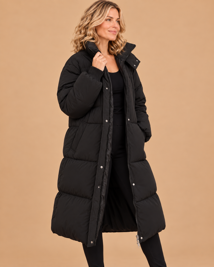Clarisse™ — Manteau long matelassé élégant hivernal