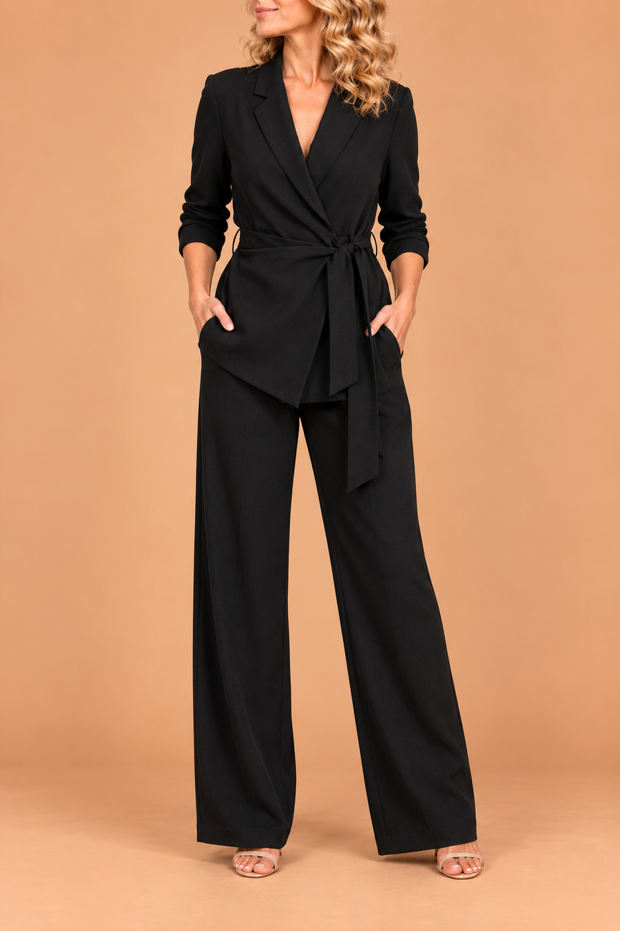 Véronise™ — Ensemble tailleur fluide élégant structuré