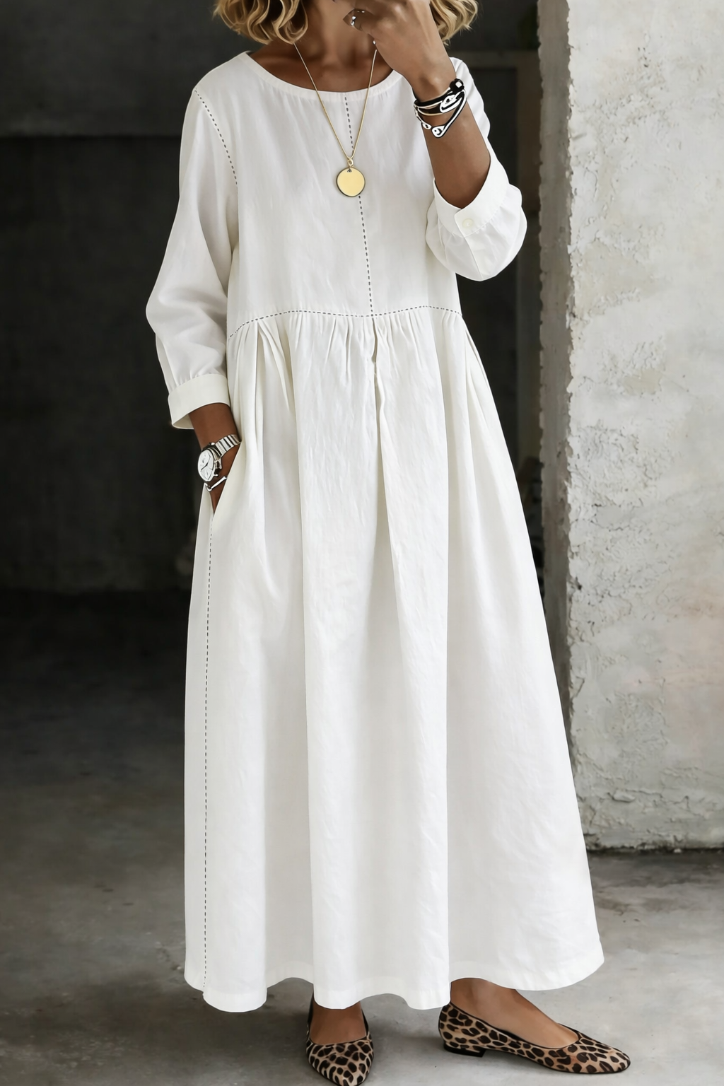 Alma | Robe longue vintage en denim