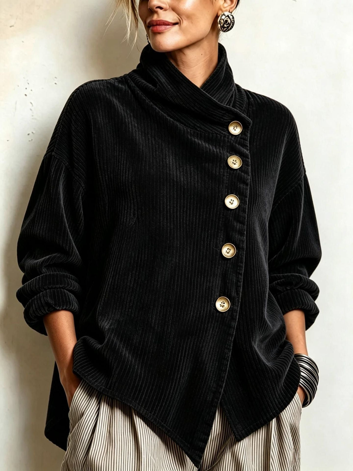 Colette | Pull en Velours Côtelé