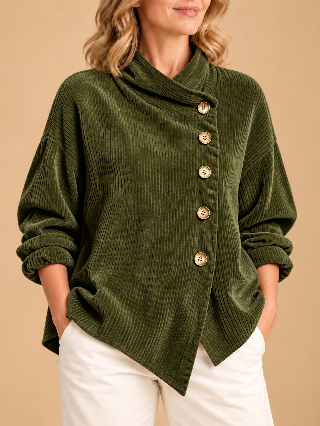 Colette | Pull en Velours Côtelé