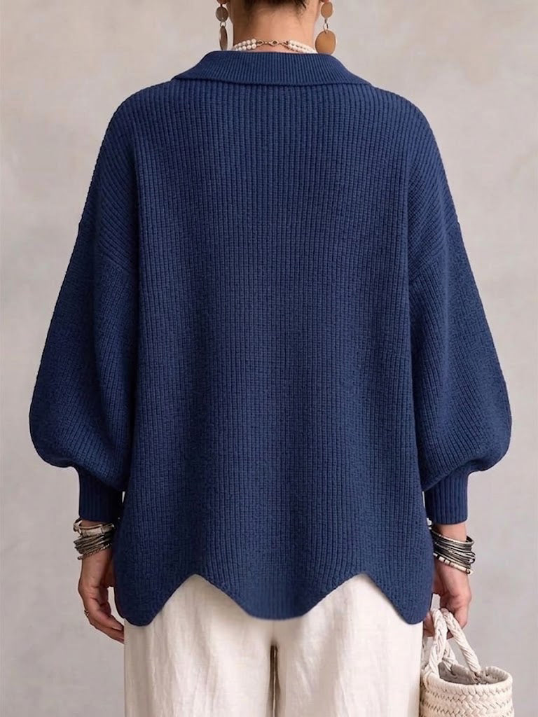 Isadora | Cardigan Oversize á Col