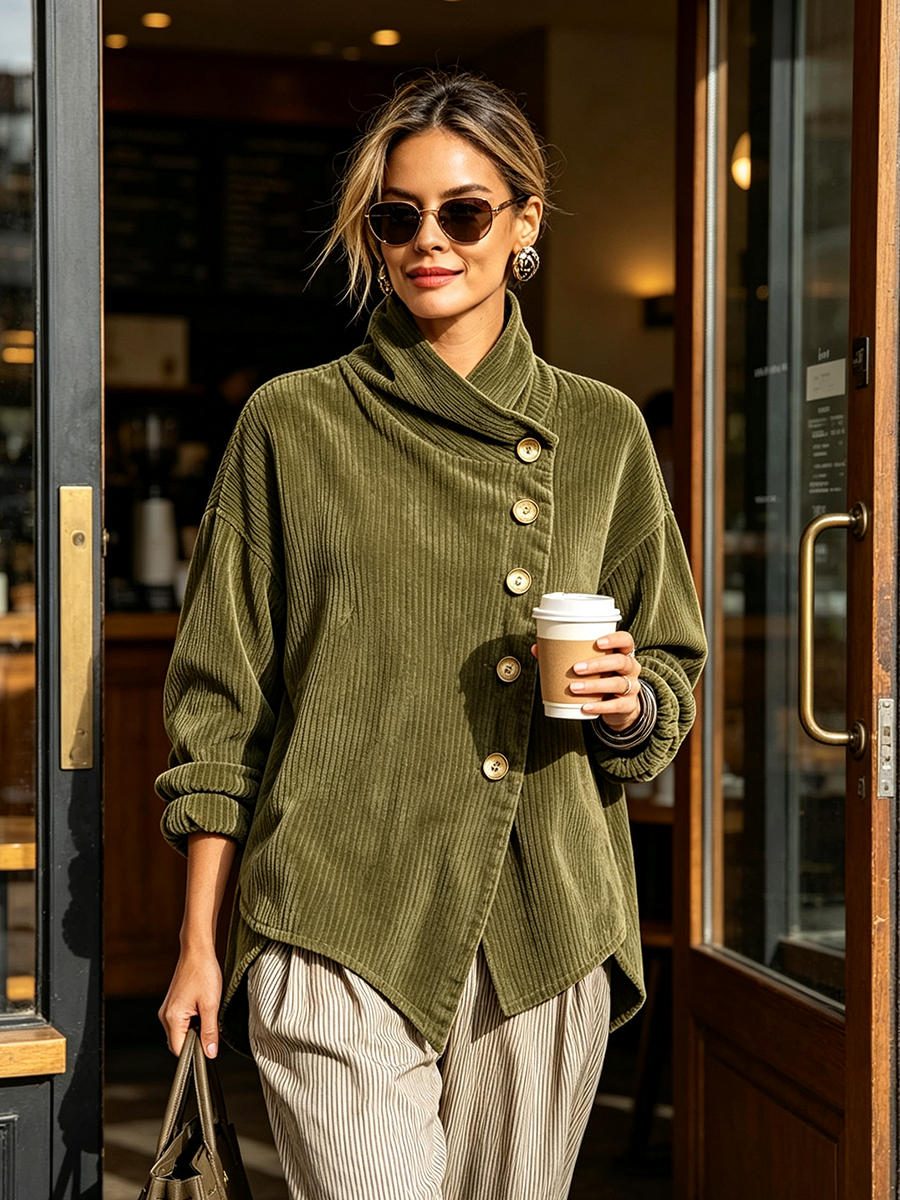 Colette | Pull en Velours Côtelé